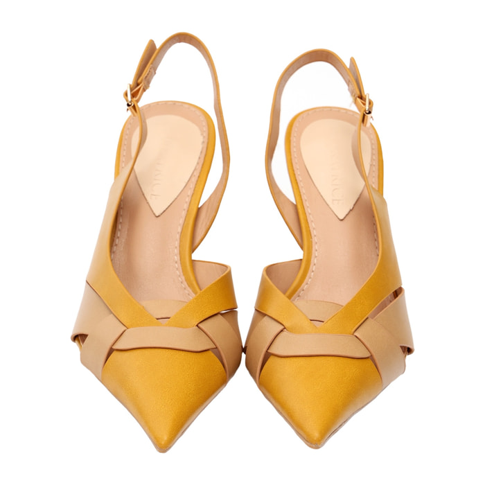 Decolletè con cinturini regolabile - tacco 8,5 cm