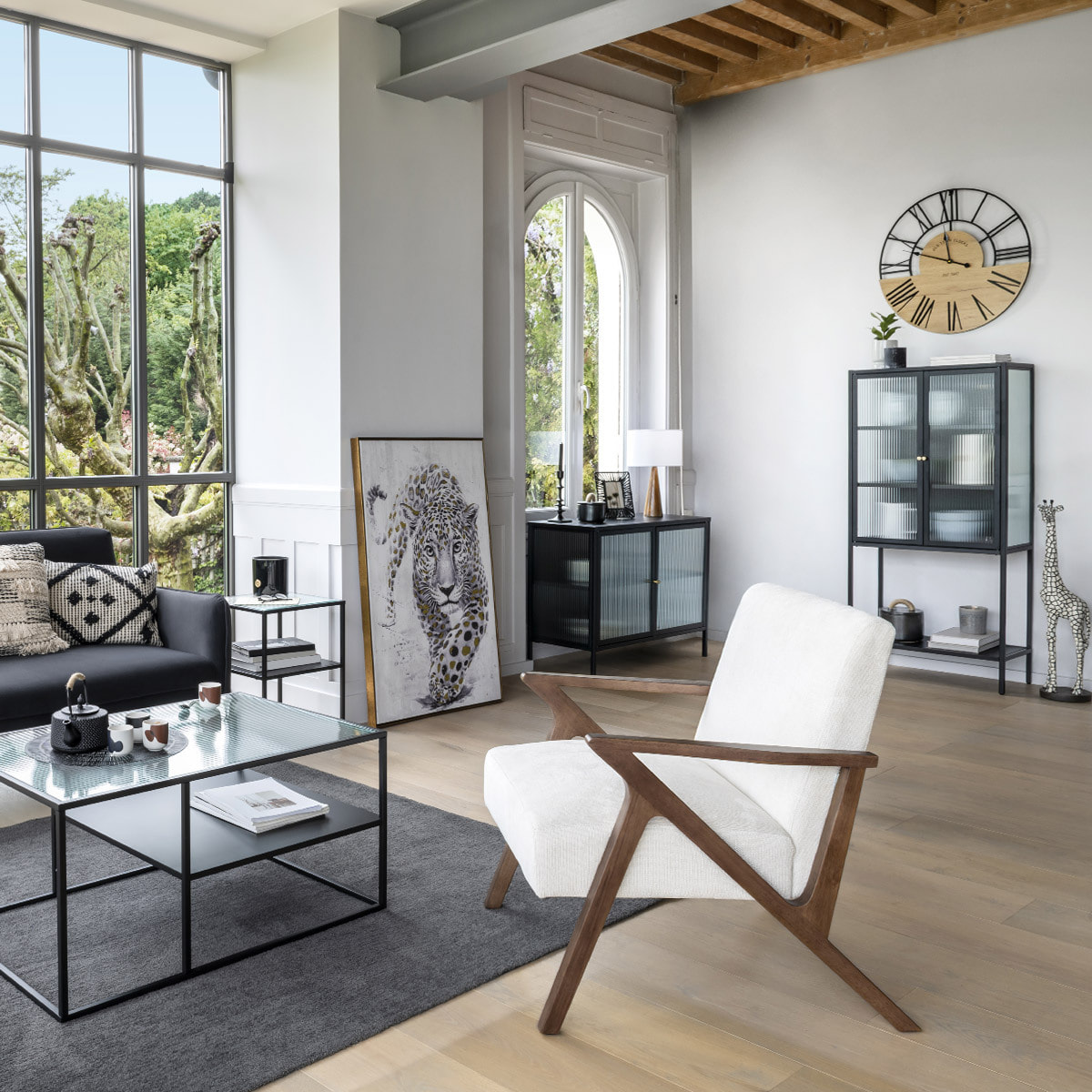 Girafe Ozaria H.89cm résine