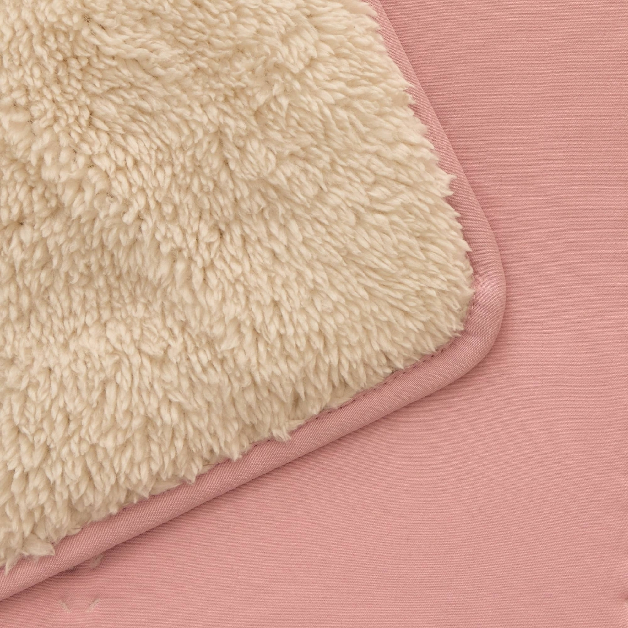 Edredón infantil reversible con borreguito suave Repola color rosa Microfibra