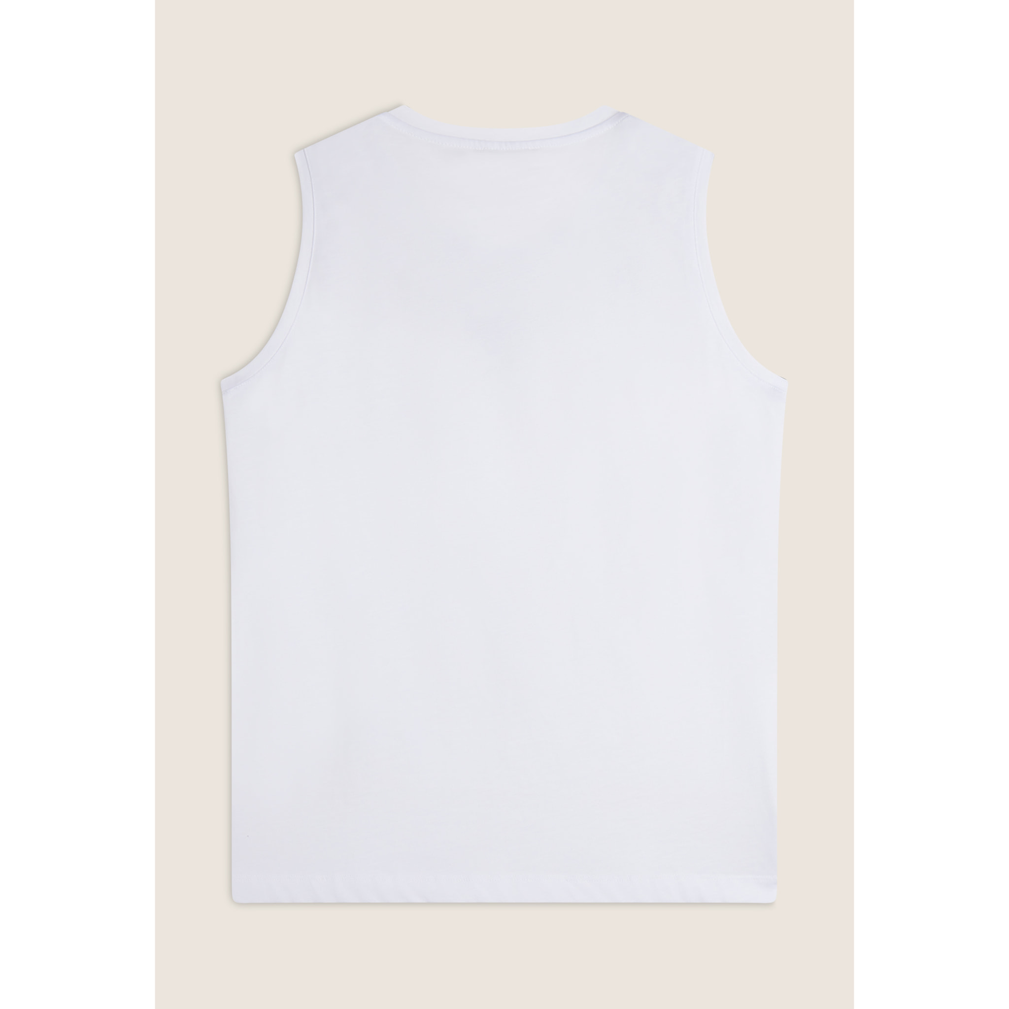 Canotta in jersey con stampa floreale sulle spalle