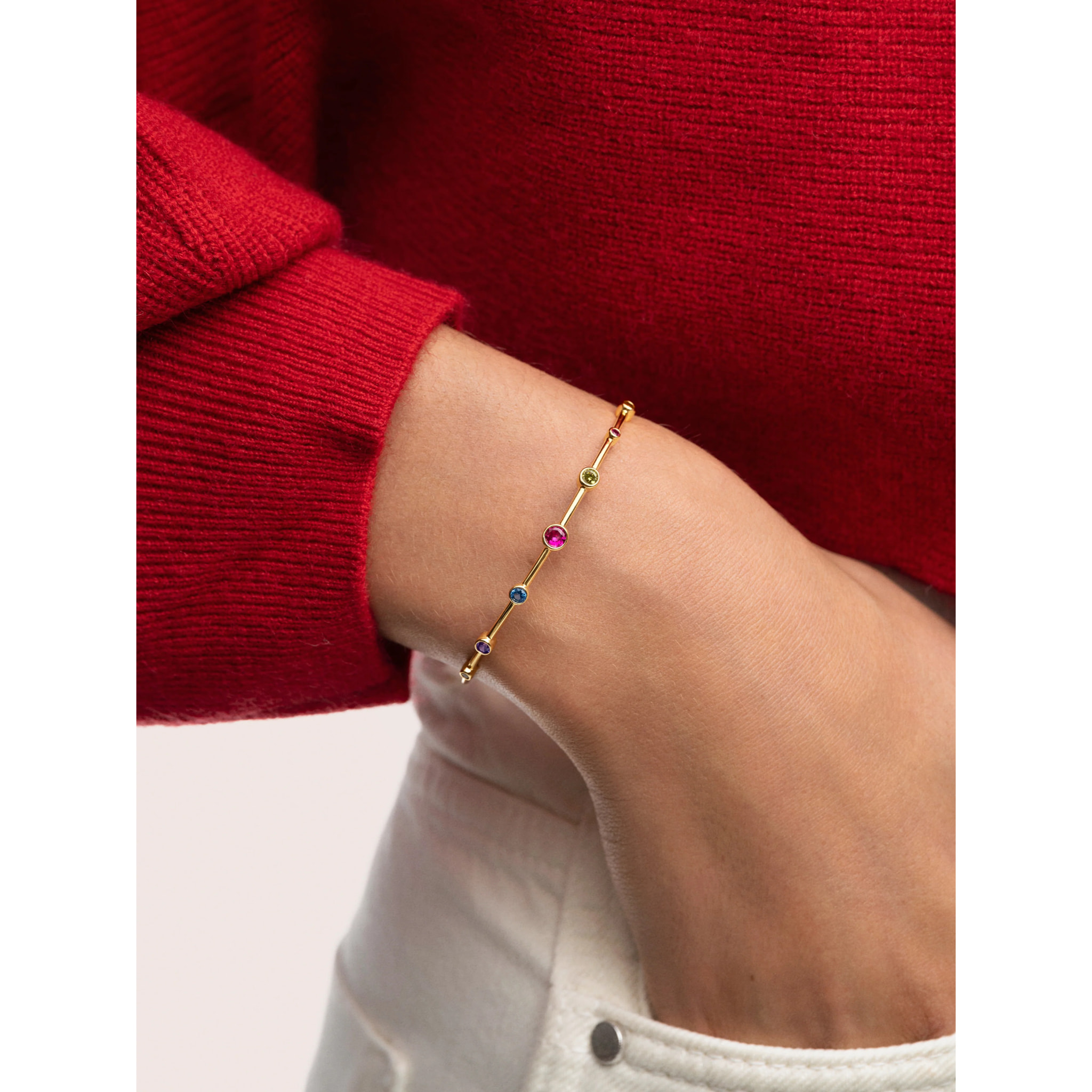 Bracciale Rainbow Bubbles Placcato Oro