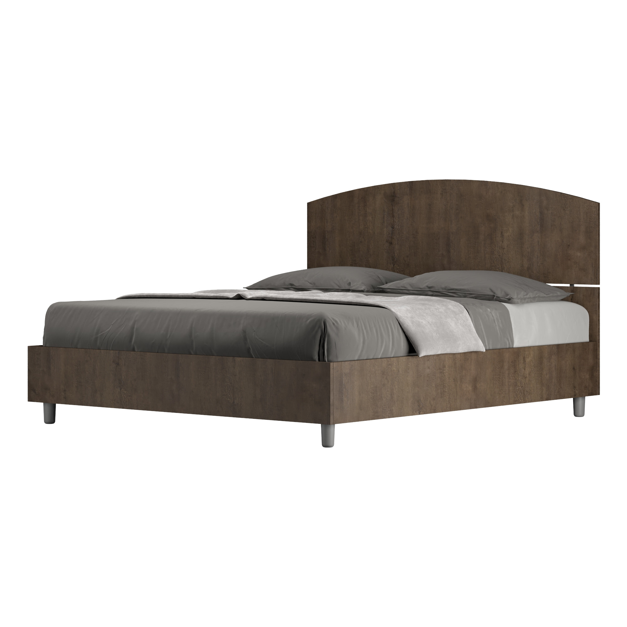 Letto con rete 160x190 noce Dora