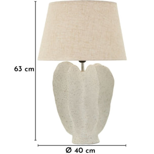 LAMPADA DA TAVOLO RESINA ESTER CM Ø 40X63