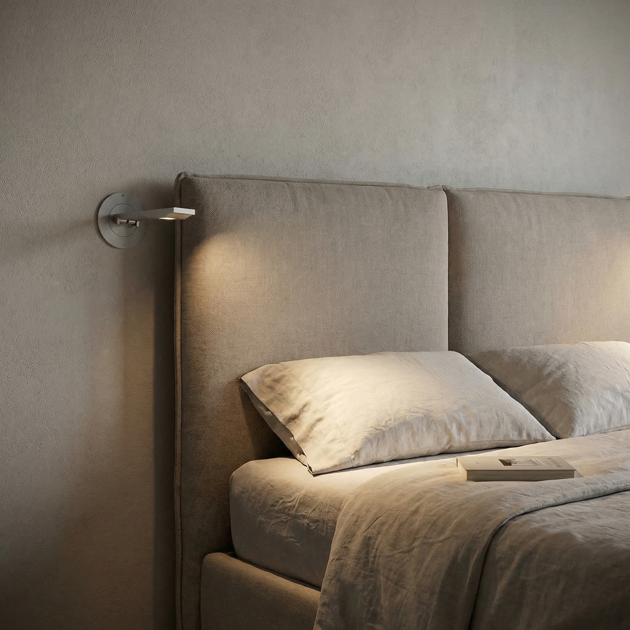 LEDS C4 Aplique On-Off Led 3W 3000K Gris 80Lm