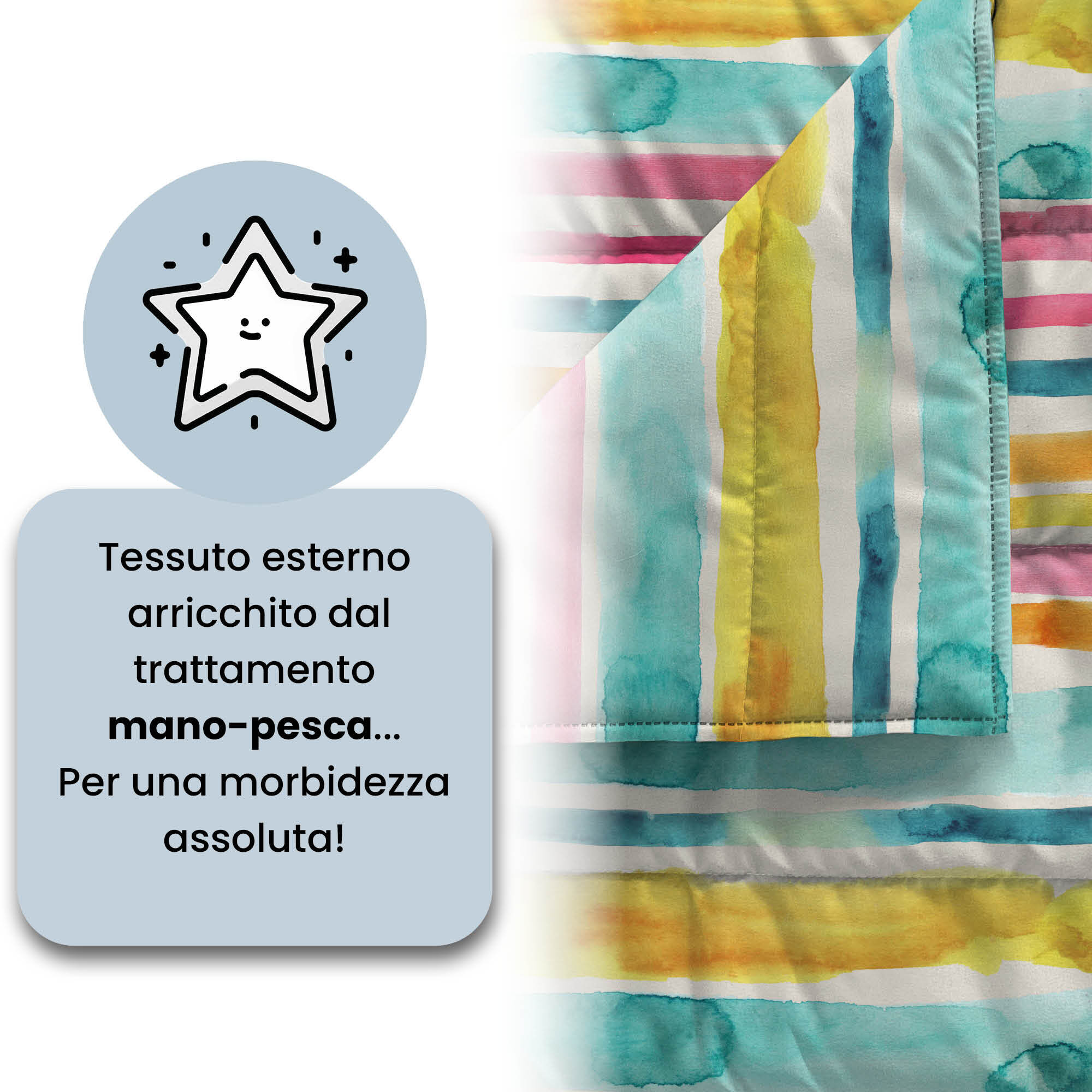 TRAPUNTINO ESTIVO BASIC, 100gr - Made in Italy - PIAZZA E MEZZA