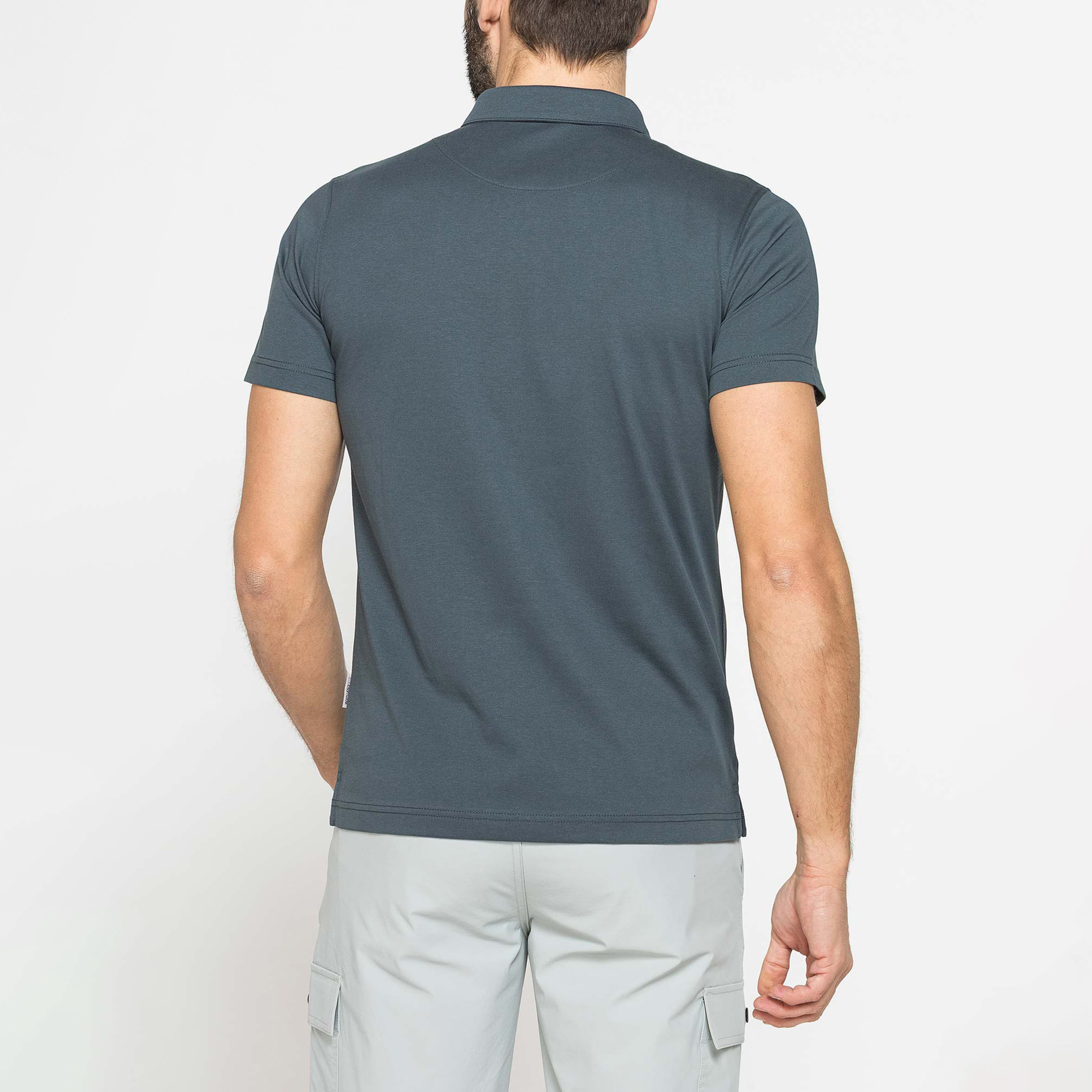 POLO UOMO IN TESSUTO ELASTICIZZATO NO STIRO