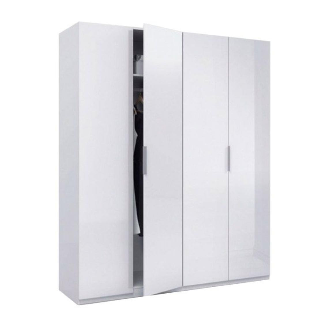 Armario Low Cost 4 puertas Blanco Brillo