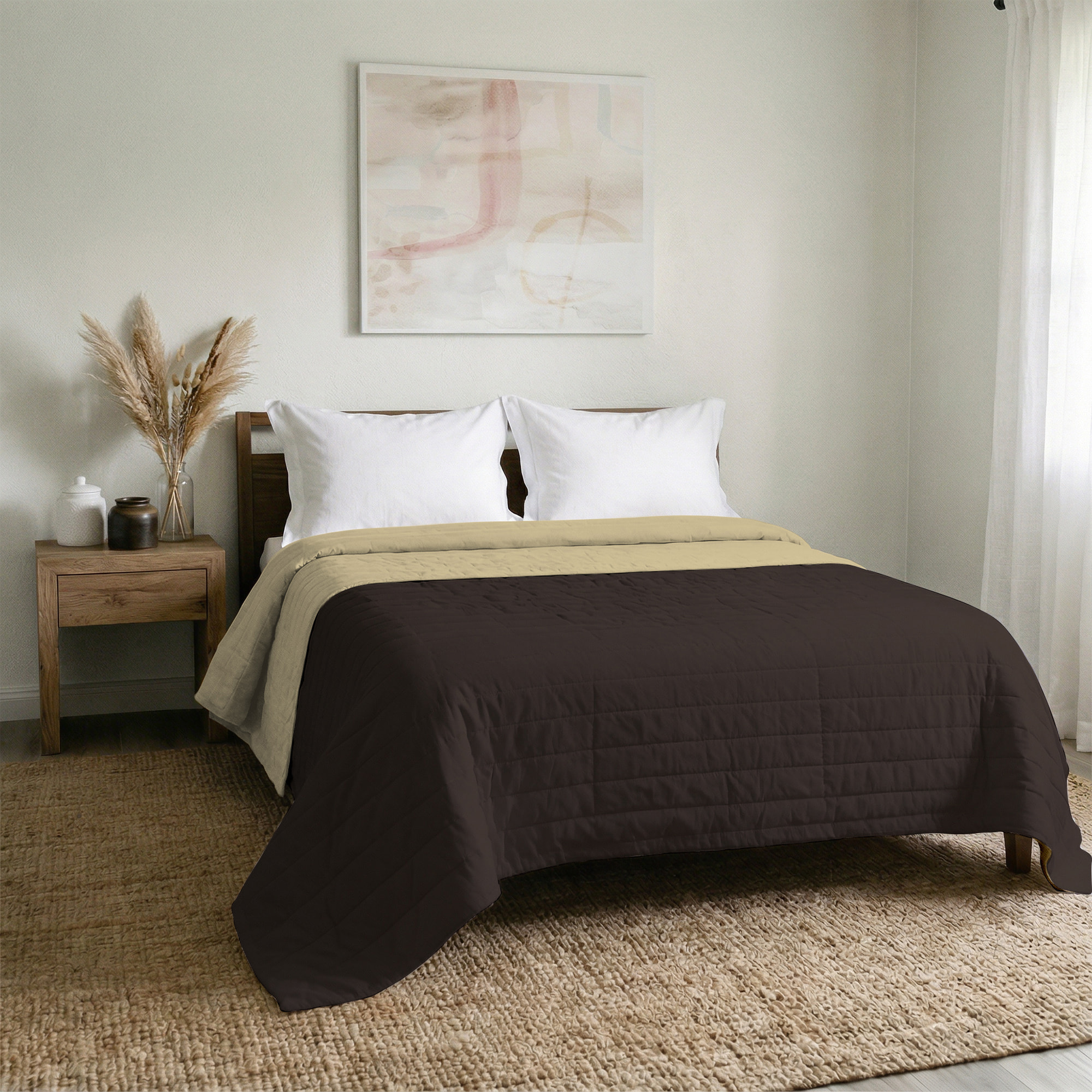 TRAPUNTINO ESTIVO ELEGANT MATRIMONIALE, BICOLORE