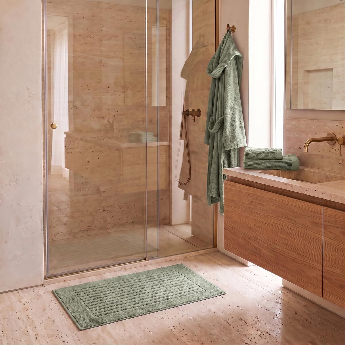INTRECCI HOME Set Bagno Asciugamani Viso e Ospite, in Puro Cotone 500 g, Morbidezza Extra, Assorbenza Superiore