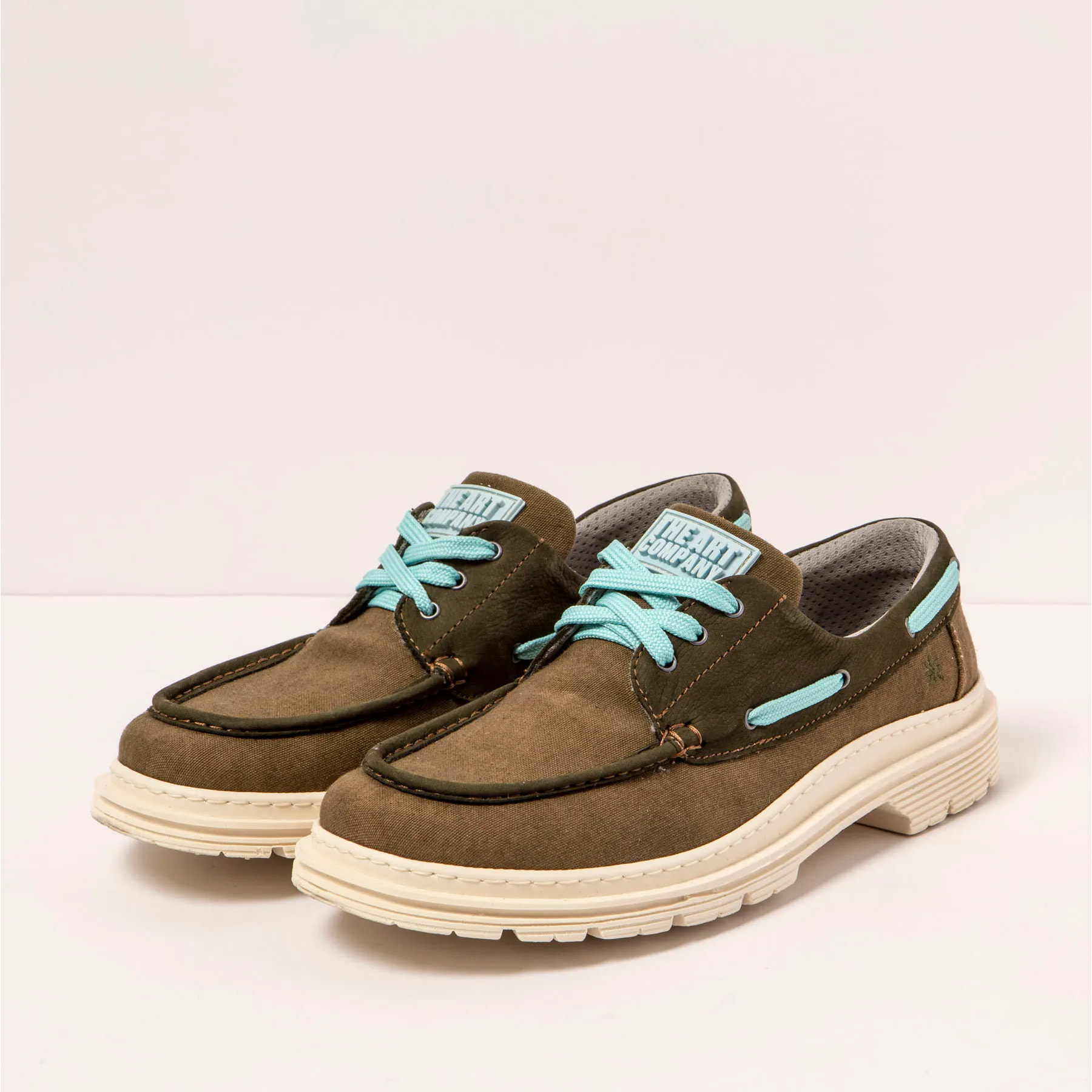 Zapatos 1901 NOBUCK-CANVAS KAKI/ BIRMINGHAM color Kaki