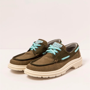 Zapatos 1901 NOBUCK-CANVAS KAKI/ BIRMINGHAM color Kaki