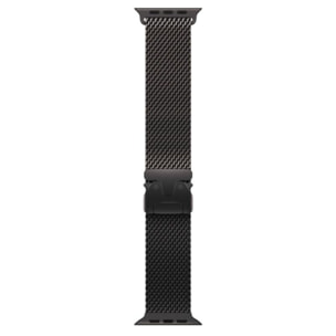 Bracelet APPLE 49 mm - Small Milanais en titane noir