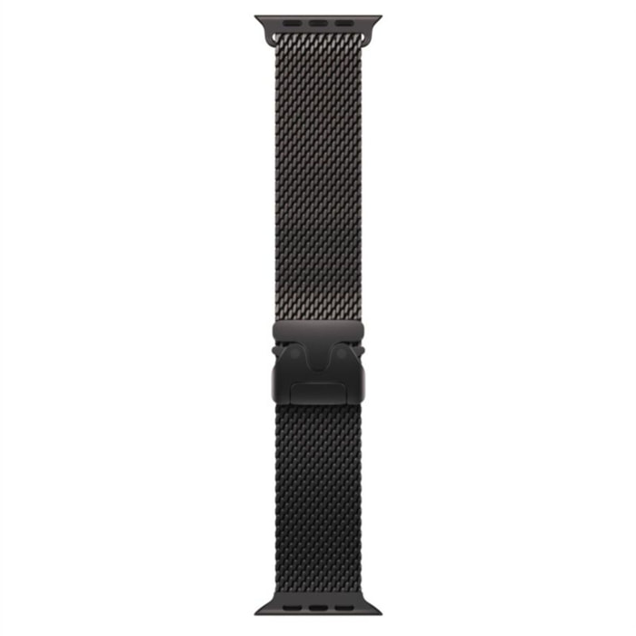 Bracelet APPLE 49 mm - Small Milanais en titane noir