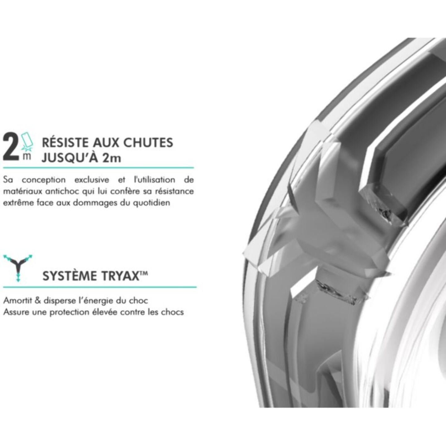 Coque FORCE CASE Feel Honor 600 transparent