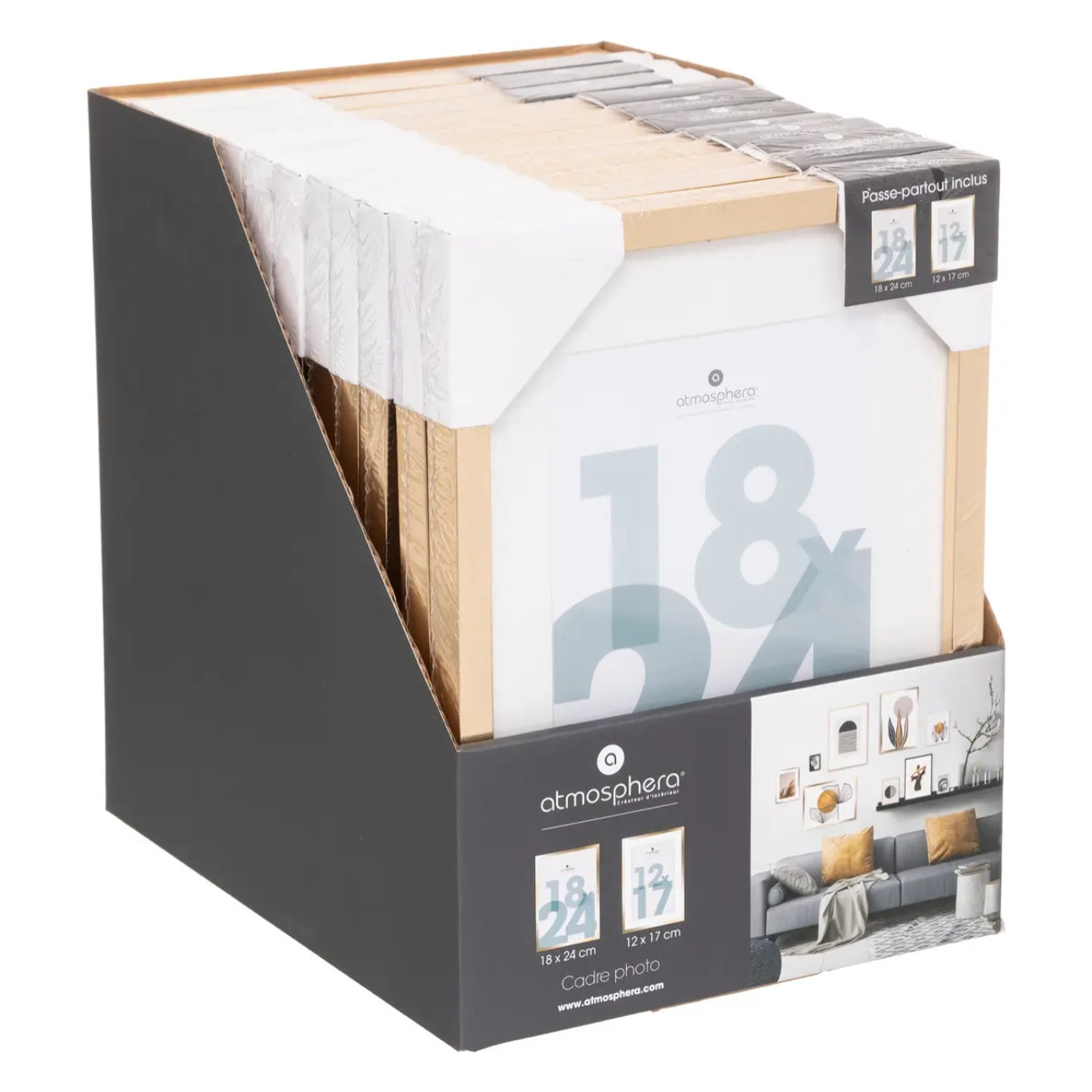 Cadre photo "Manu" doré 18x24cm