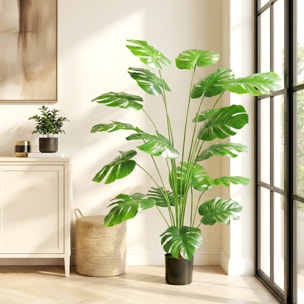 Plante artificielle Monstera H.1,5 m feuilles de tortue grand réalisme