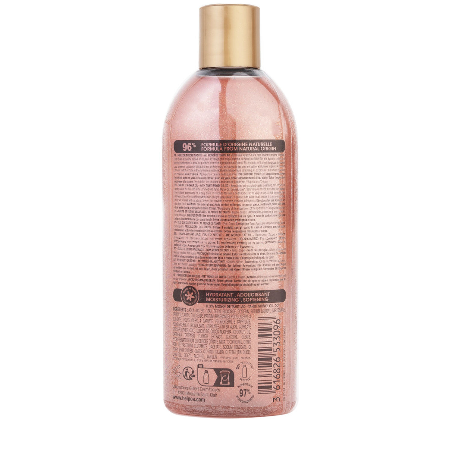 Huile de Douche Nacrée Trésor de Polynésie - Visage & Corps 250 ml