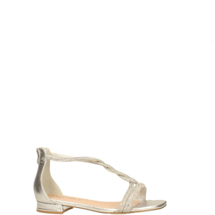 Sandali Donna Tata Italia Argentato