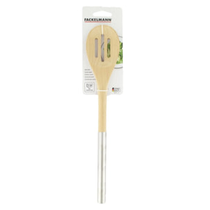 Set de 2 cuillères en bois cuisine avec manche en inox Fackelmann Boisselerie