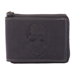 Portafoglio  da uomo In Vera pelle Made in Italy 9,5x12,5x2,5 cm