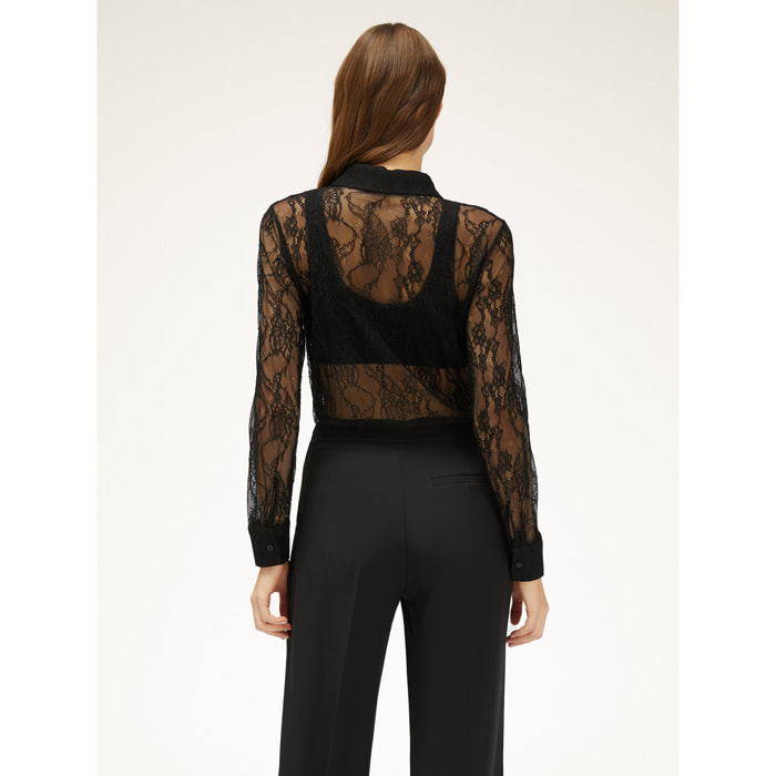 Motivi - Camisa de encaje - Negro