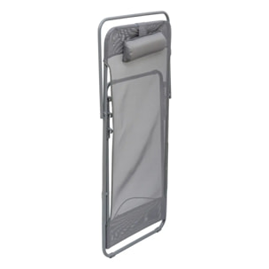 Chilienne pliable "Sétubal" en acier gris