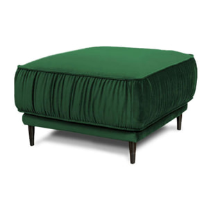 Pouf taille S Fiorenzo Velours Vert