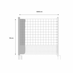 Kit filet clôtures pour poules modulable KIT CLÔTURE FILET POUR POULES