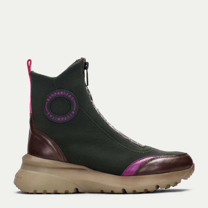 Botin sport Polinesia Marrón Verde 5 cm