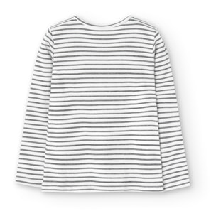 Camiseta punto listada de niña -BCI