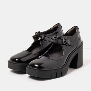 Zapatos 1984 NAPPA SHINNY BLACK/BERNA color Black