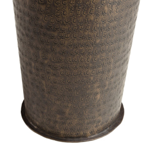 HONORE - Vase aluminium 30x85cm avec gravure couleur cuivre noir