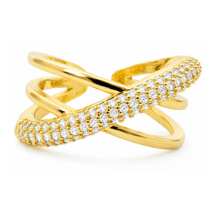 Anillo Meele acabado oro amarillo 18k