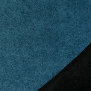 Rideau thermique phonique et semi occultant à galons fronceurs KONFOR - Bleu Paon