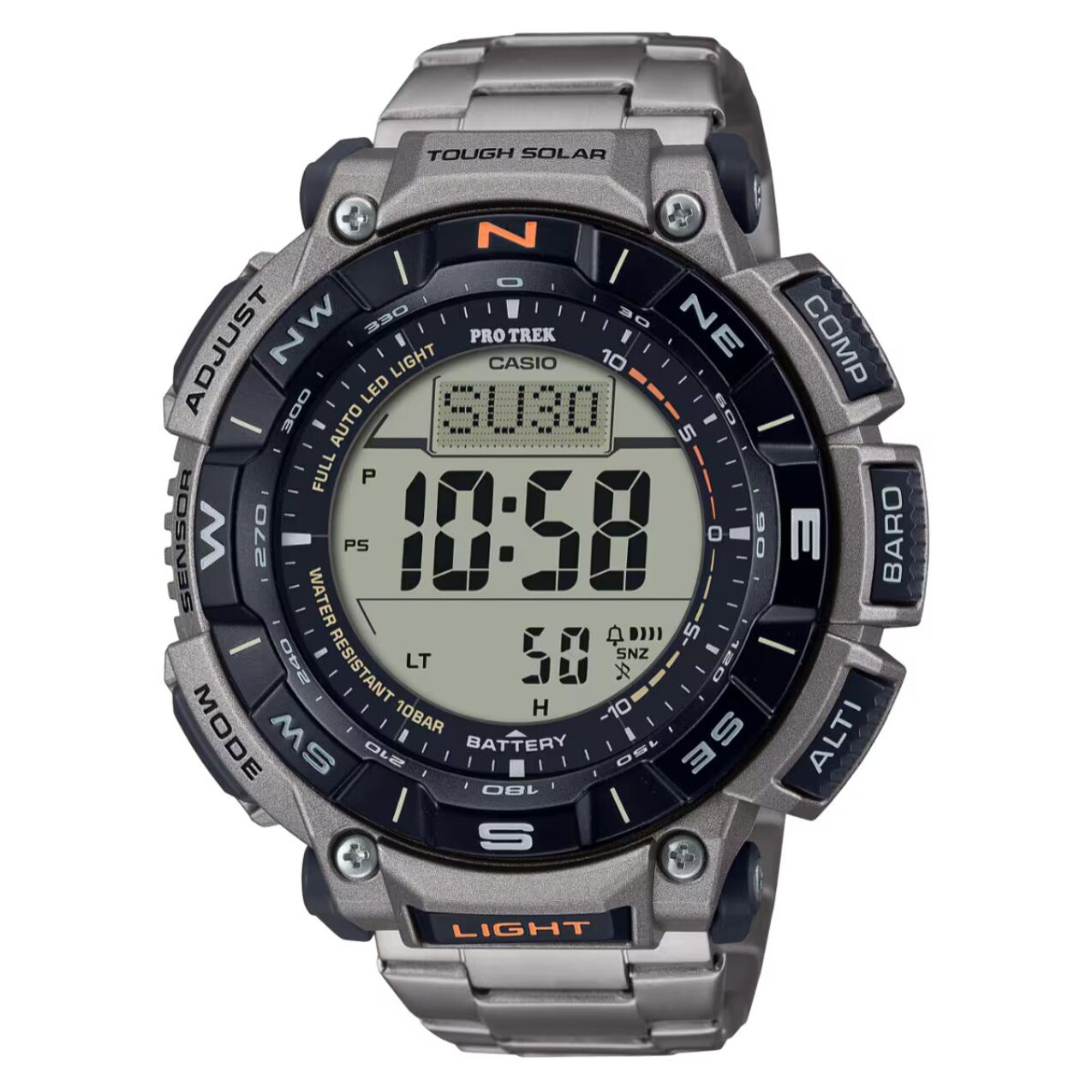 Reloj Casio PRG-340T-7ER Hombre Digital Solar con Correa de Titanio