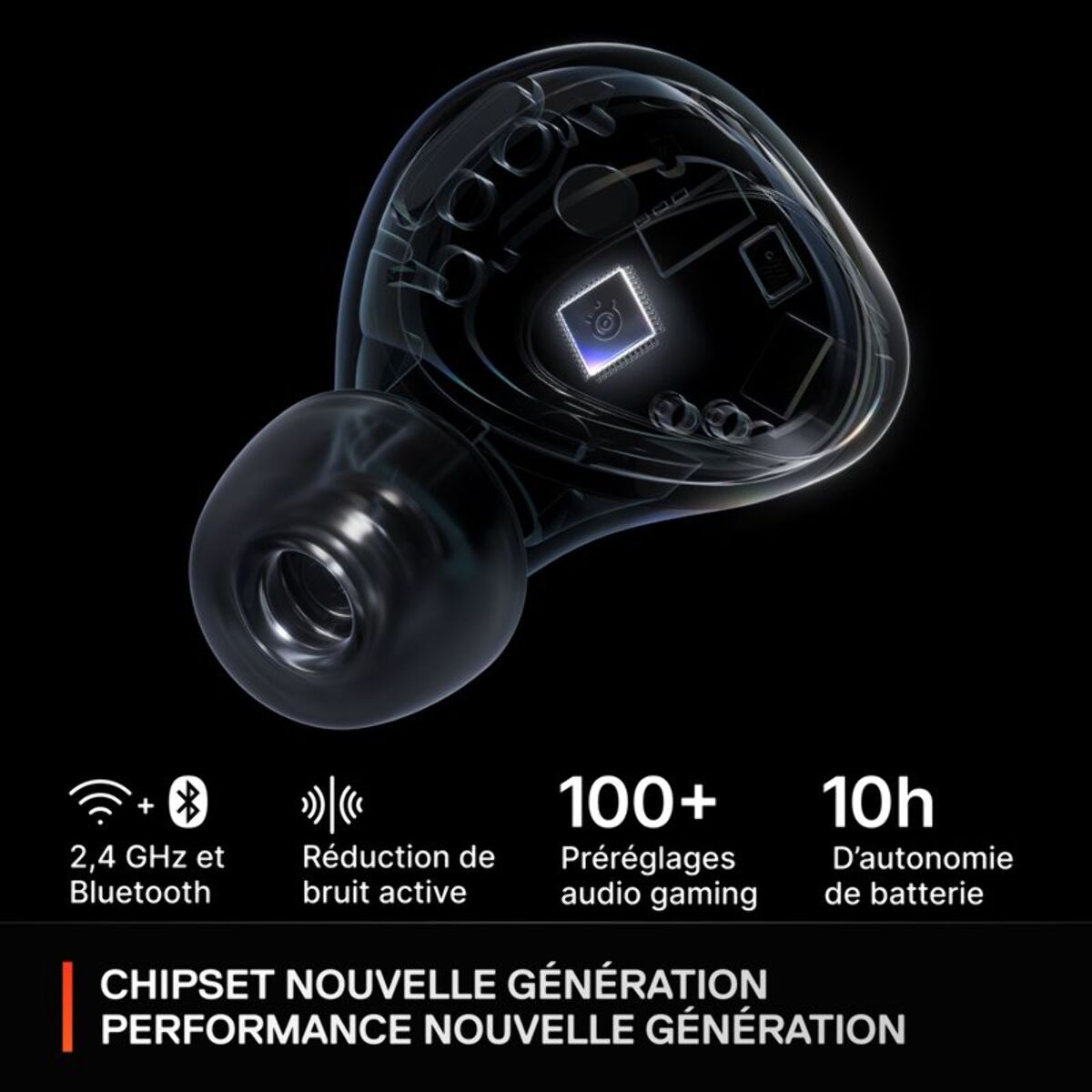 Casque gamer STEELSERIES Arctis GameBuds Blanc