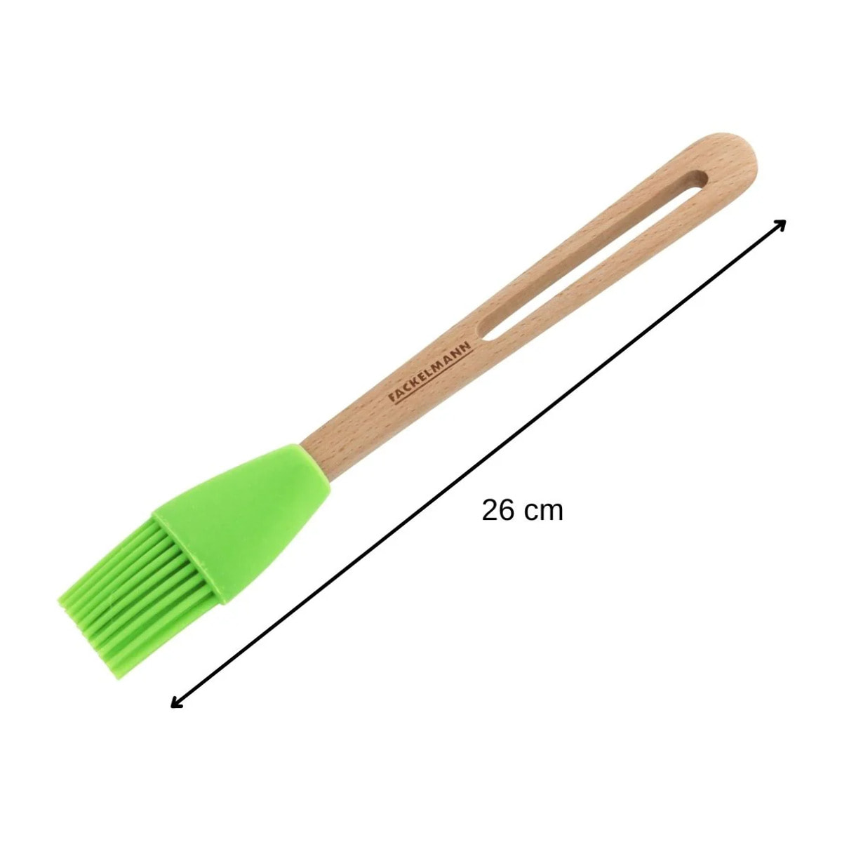 Pinceau de cuisine et de pâtisserie 26 cm en poils silicone Fackelmann Nature