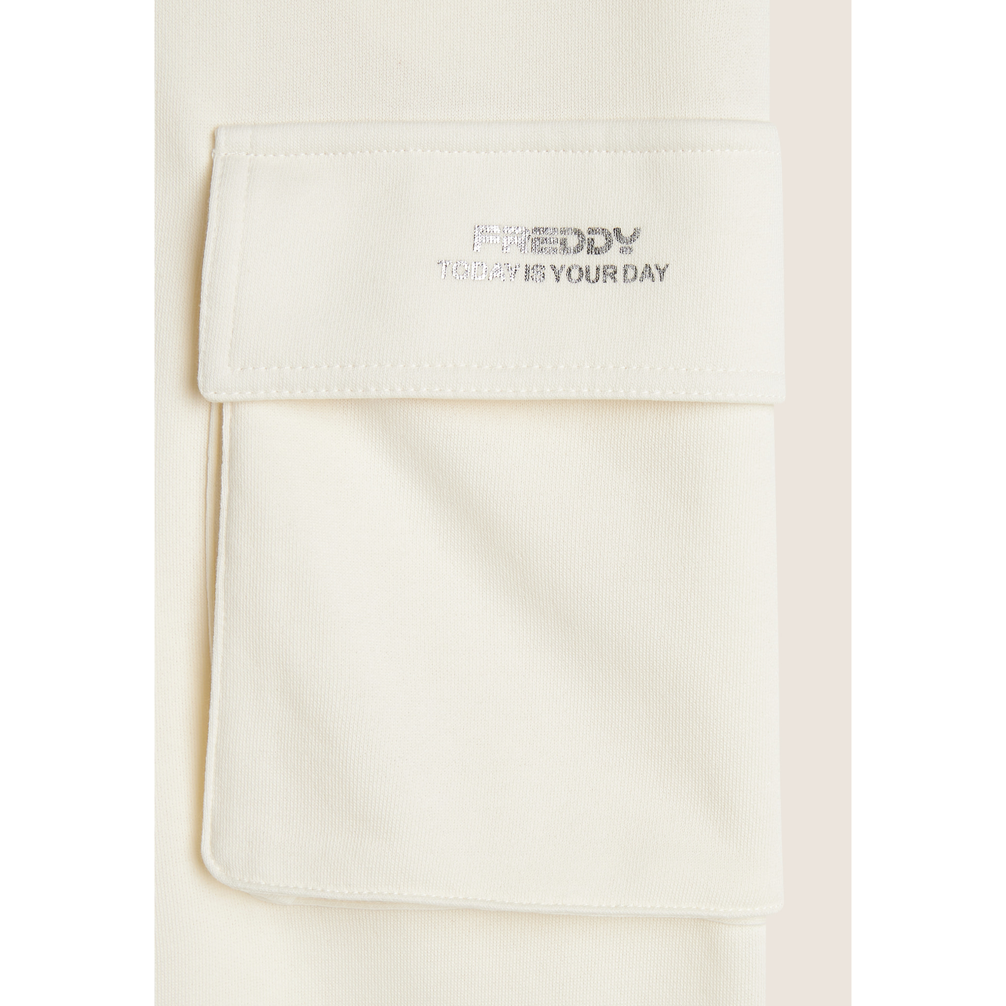 Gonna longuette con spacchi laterali e maxi tasca