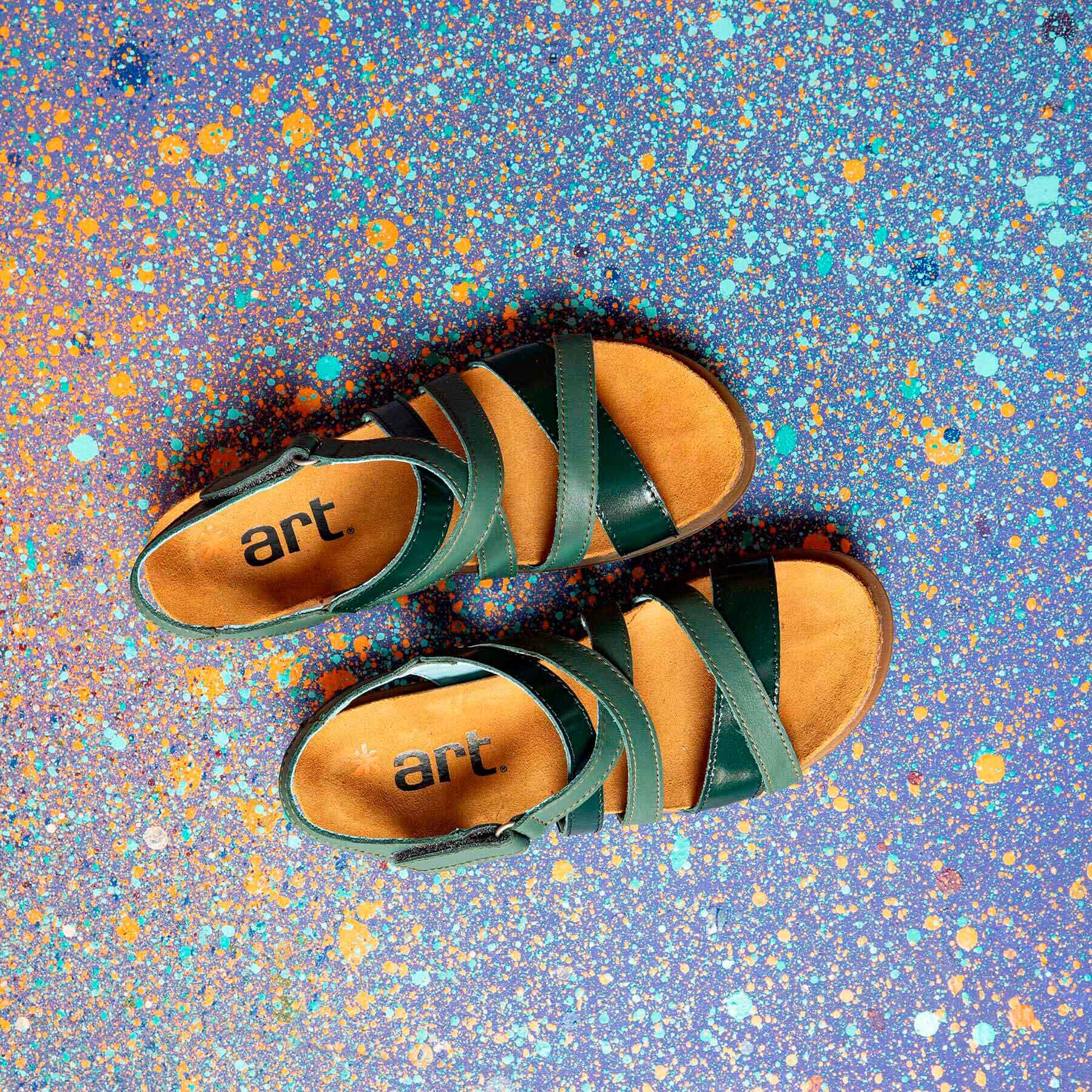 Sandalias 1714 MULTI D.ORANGE-CREAM /RHODES color D.orange-cream