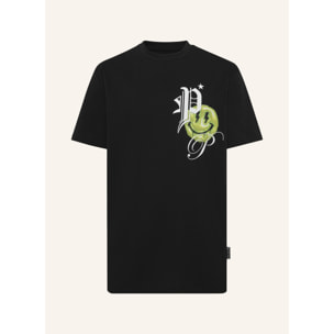 PHILIPP PLEIN Camiseta de cuello redondo y manga corta SMILE