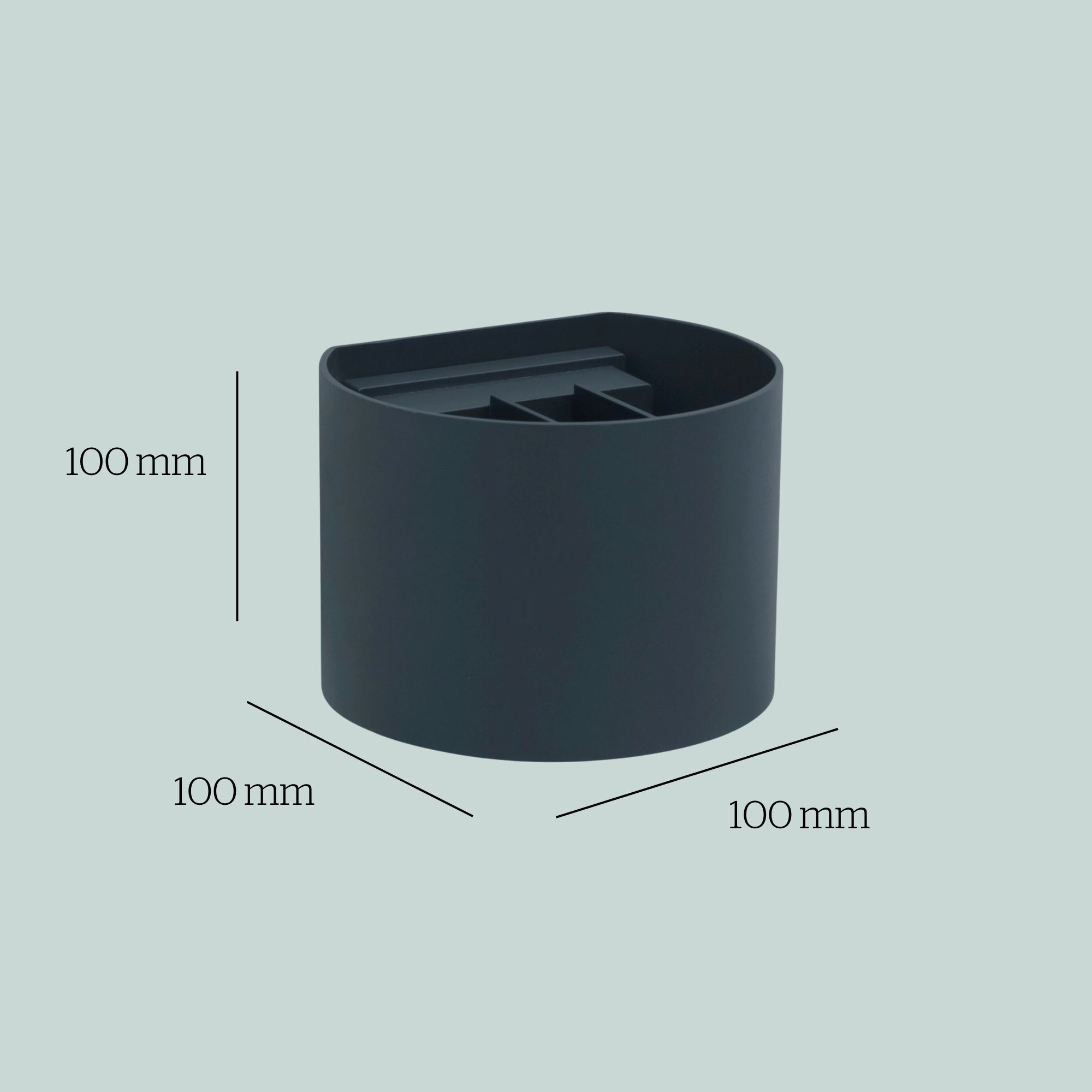 FORLIGHT Axis Round - 2 Apliques de pared Iluminación LED Exterior para Terrazas, Jardines y Balcones ON/OFF 3000K en Color Negro