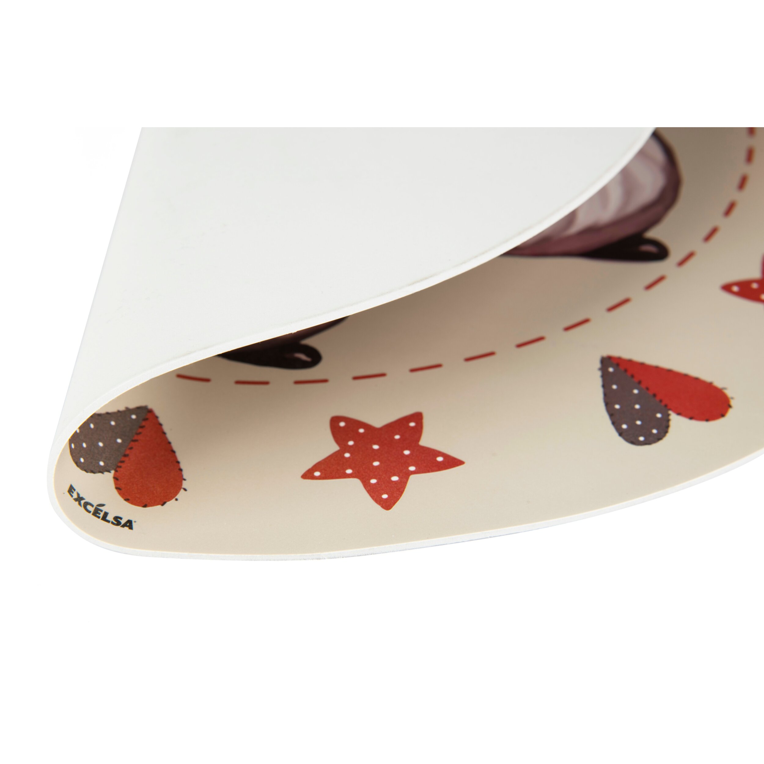 Set 2 tovagliette tonde Excelsa – Gnomo, Polipropilene multicolore