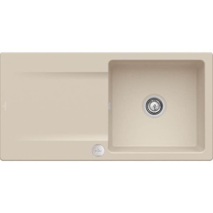 Evier Siluet 60 Almond CeramicPlus avec vidage automatique