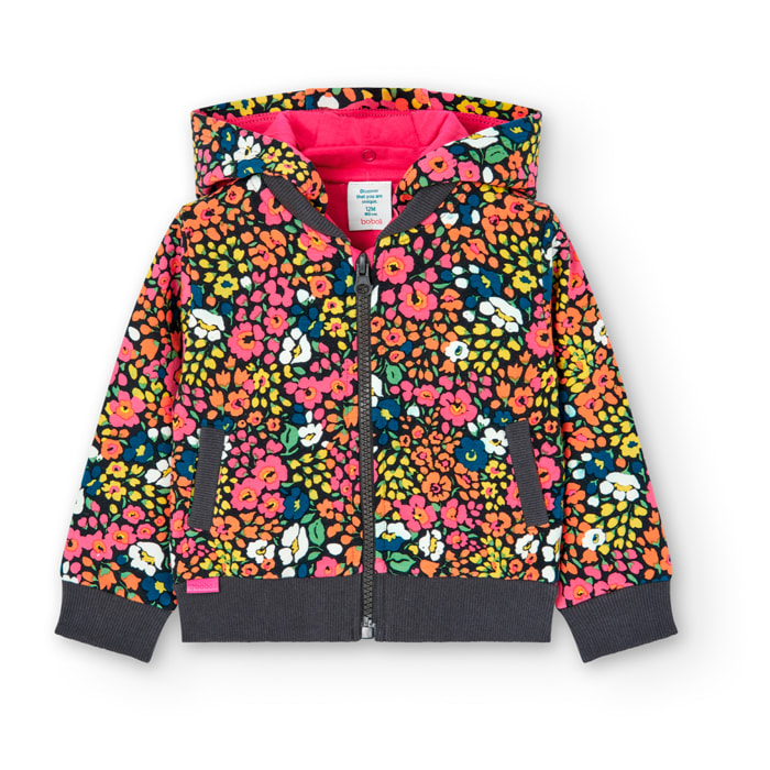 Chaqueta felpa estampada de bebé -BCI