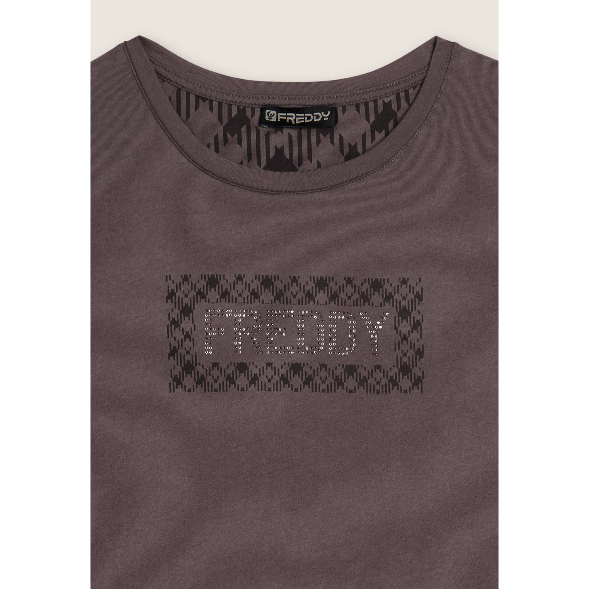 T-shirt con logo e grafica geometrica