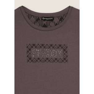 T-shirt con logo e grafica geometrica