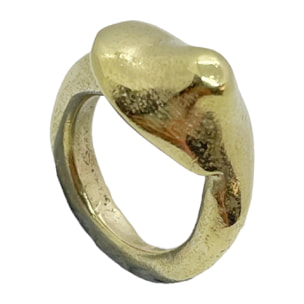 Anillo Lollipop chapado dorado