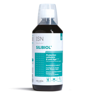 ISN - Silibiol Buvable - Complément alimentaire à base de Silicium organique et plantes - Protection cellulaire & anti-âge - Flacon 500 ml - Goût Framboise - Cure 15j