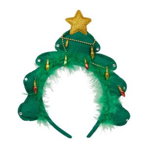 Serre-tête de Noël adulte motif sapin