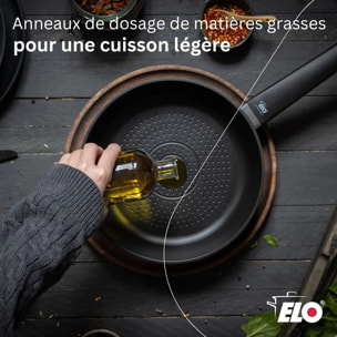 Wok 24 cm antiadhésif sans PFAS Elo Smart Wave
